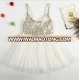 High Quality Sequins Condole Kid Clothes with Belt Summer Fancy Dress Girl Child Party Dress